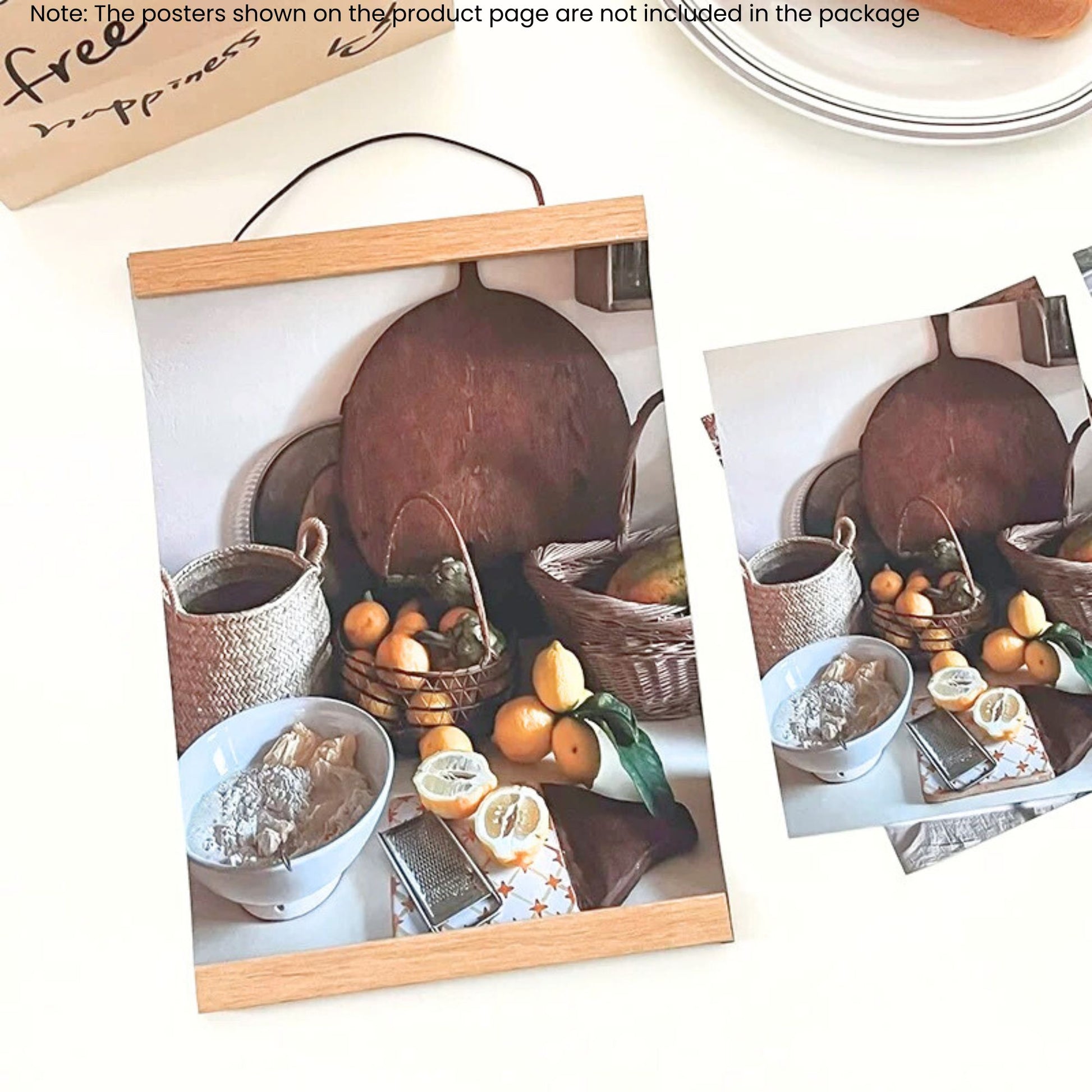21 CM 8 Inch Magnetic Wooden Photo Picture Frame Wall Hanging Poster 