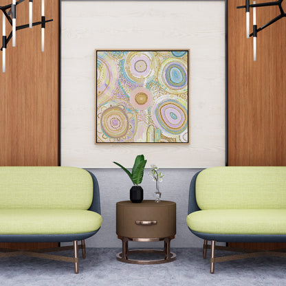 Blooming and Gathering Aboriginal Art Poster