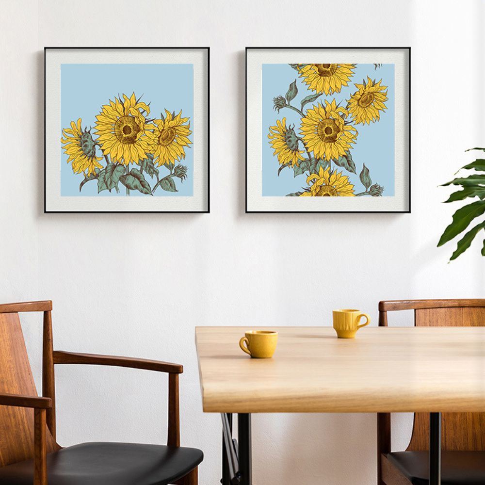 SUNFLOWER Art Painting Poster