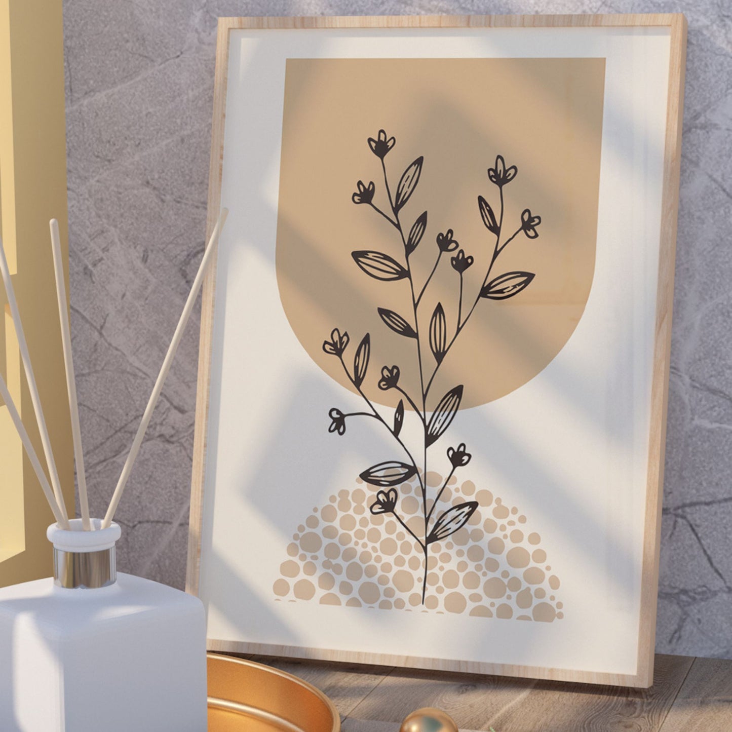Abstract Morandi Color Shape No.2 Minimalist Art Poster