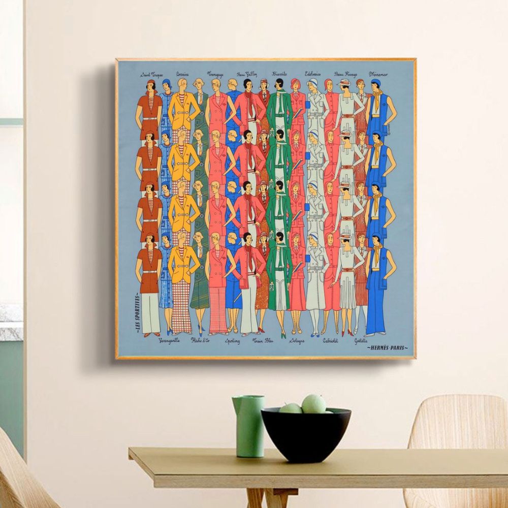 Boutique Hermes Scarf No.3 Print Poster