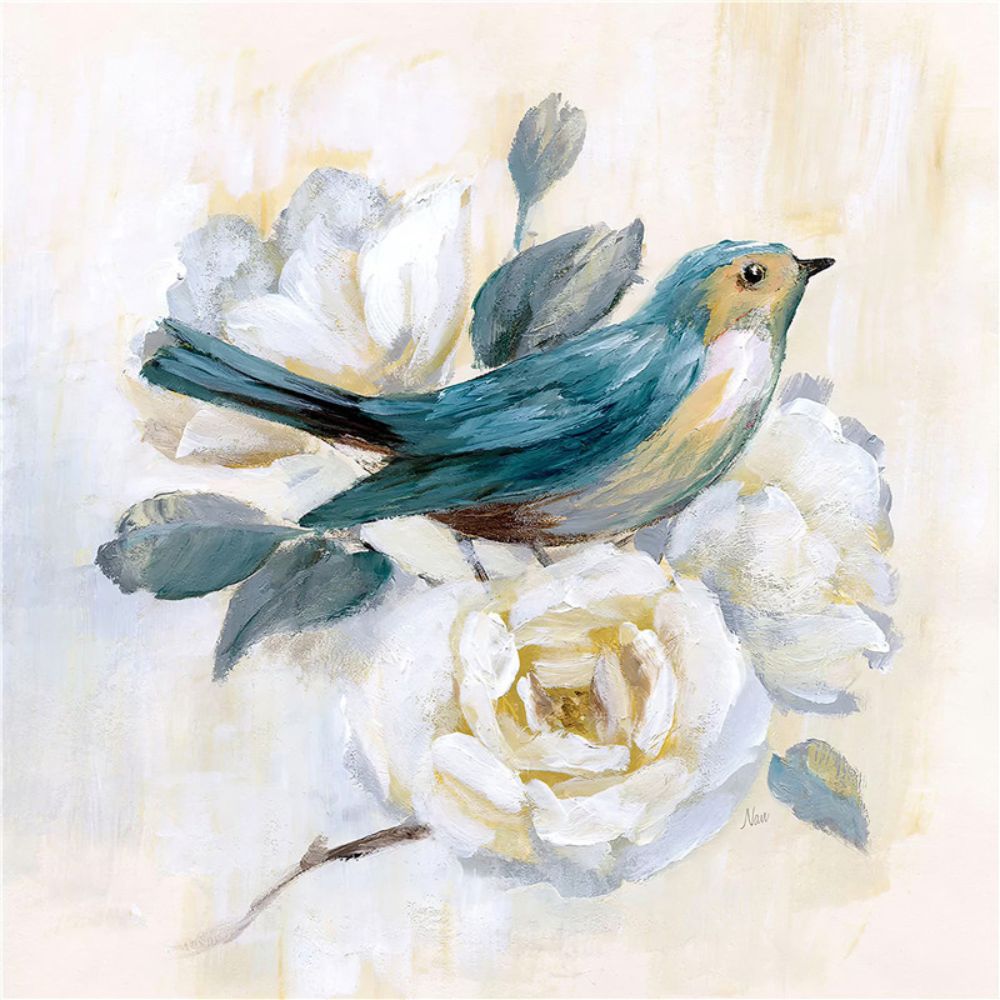 Bird and Flower No.2 Art Oil Painting Poster