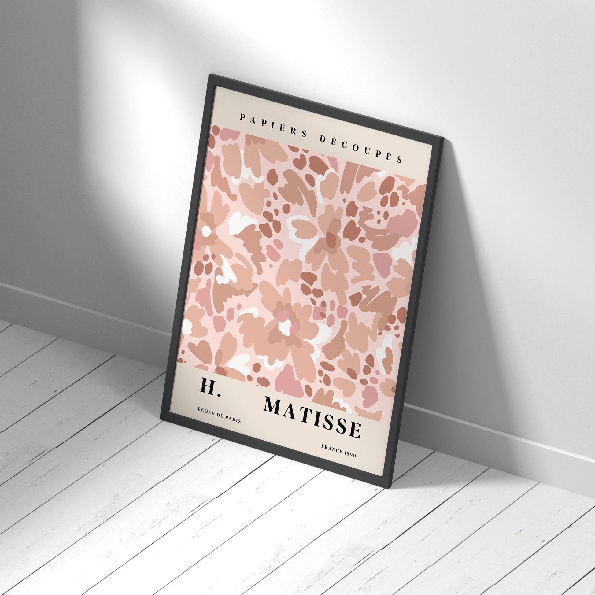 Framed Printed H. MATISSE Botanical Pink Pattern Posters 20-inch 28-inch 40x50 50x70CM