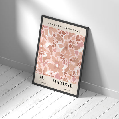 Framed Printed H. MATISSE Botanical Pink Pattern Posters 20-inch 28-inch 40x50 50x70CM