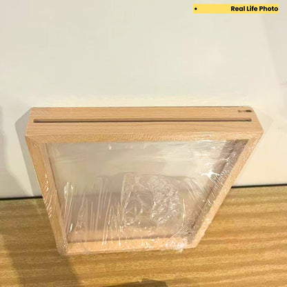 A3 Solid Wood Floating Transparent Double-sided Photo Frame Specimen Picture Frame