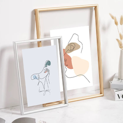 A3 Silver Aluminium Alloy Transparent Frame Hang A Wall Picture Frame Acrylic