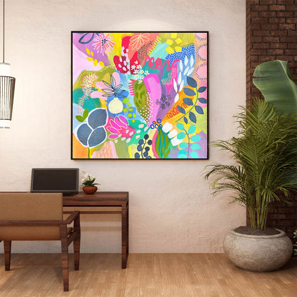Among The Wildflowers- Aboriginal Art Poster