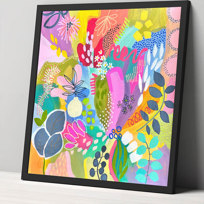 Among The Wildflowers- Aboriginal Art Poster