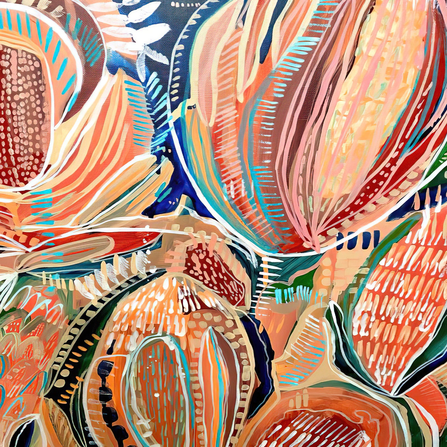 Banksia - Aboriginal Art Poster