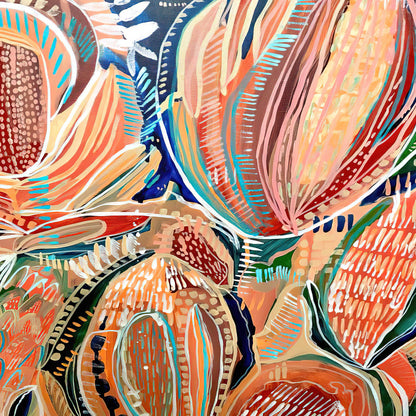 Banksia - Aboriginal Art Poster