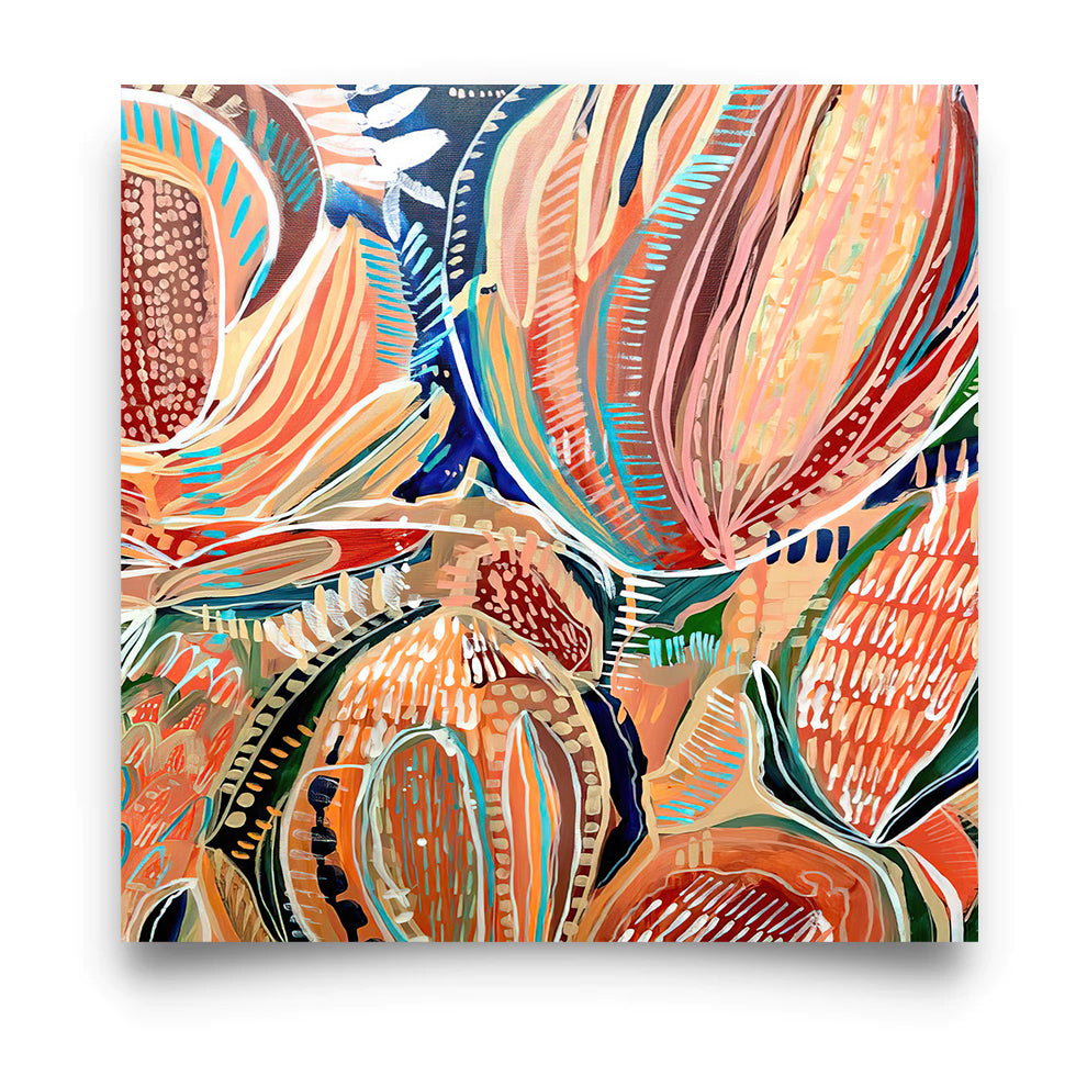 Banksia - Aboriginal Art Poster