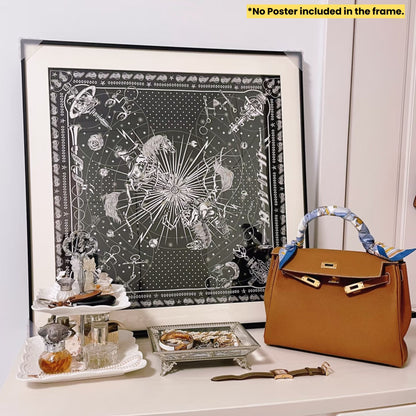 Black Premium Metal Photo Frame 60x60 CM with Mat-board