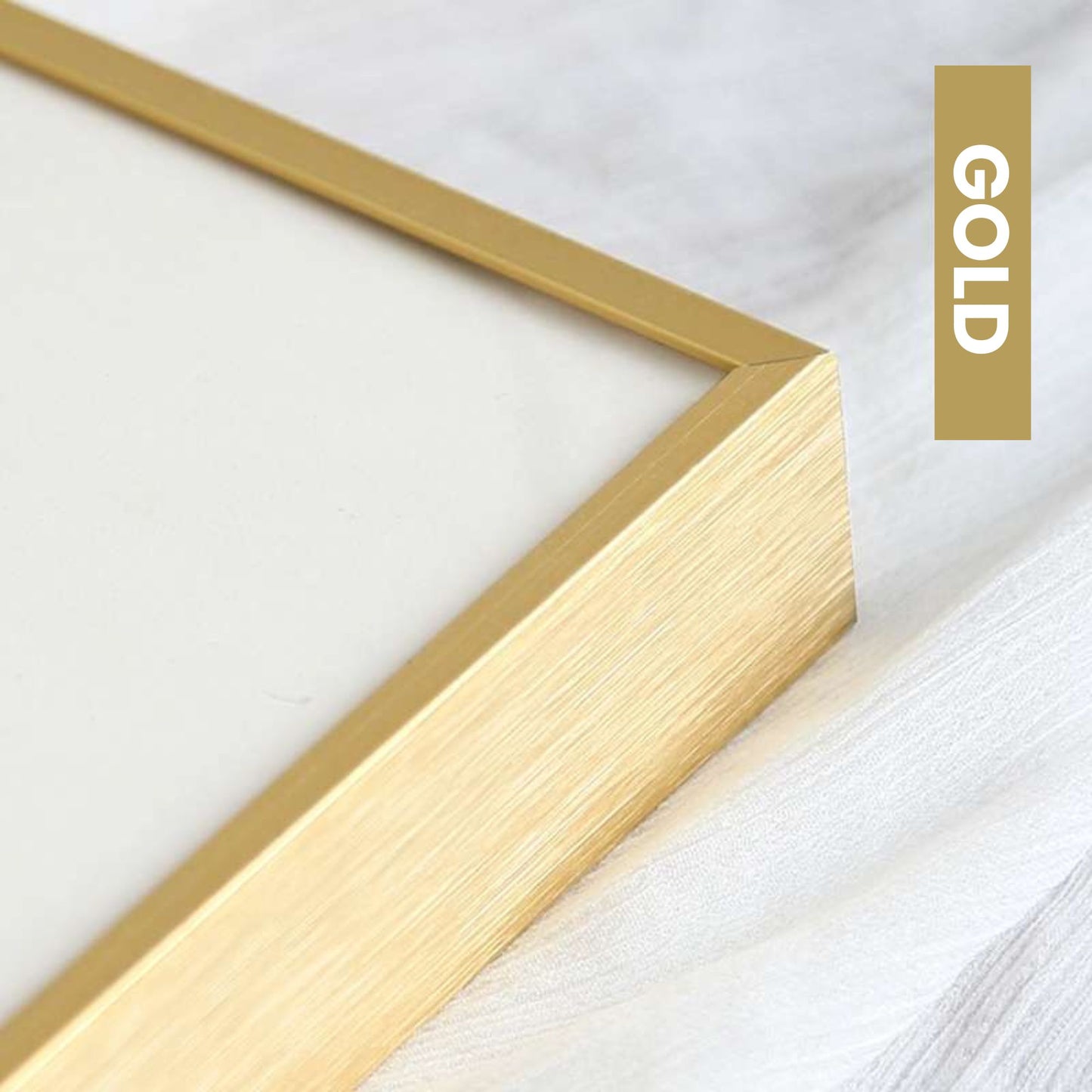 Gold Premium Metal Photo Frame 60x60 CM