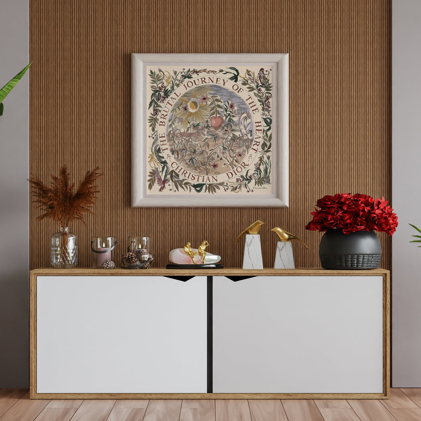 Boutique Journey Of the Hearth Scarf Dior Print Poster