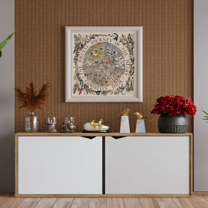 Boutique Journey Of the Hearth Scarf Dior Print Poster