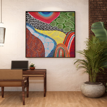 Earth- Aboriginal Art Poster