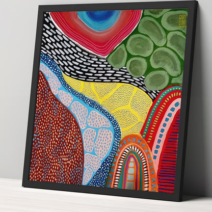 Earth- Aboriginal Art Poster