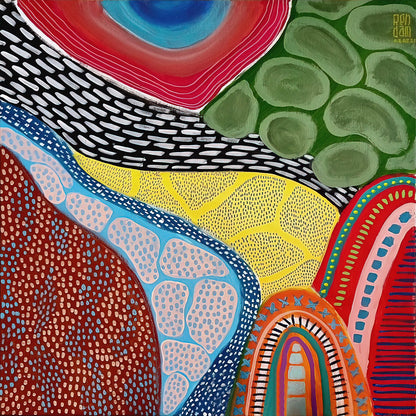 Earth- Aboriginal Art Poster