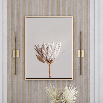 Framed Poster Art Prints Flower in Beige Minimalist 16x20" 20x28" inch 40x50CM 50x70CM