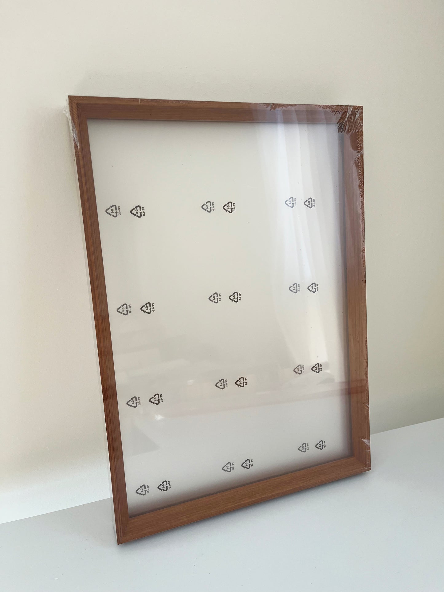 A4 Walnut Brown Double Sided Photo Frame Floating Transparency Shadow box Frames