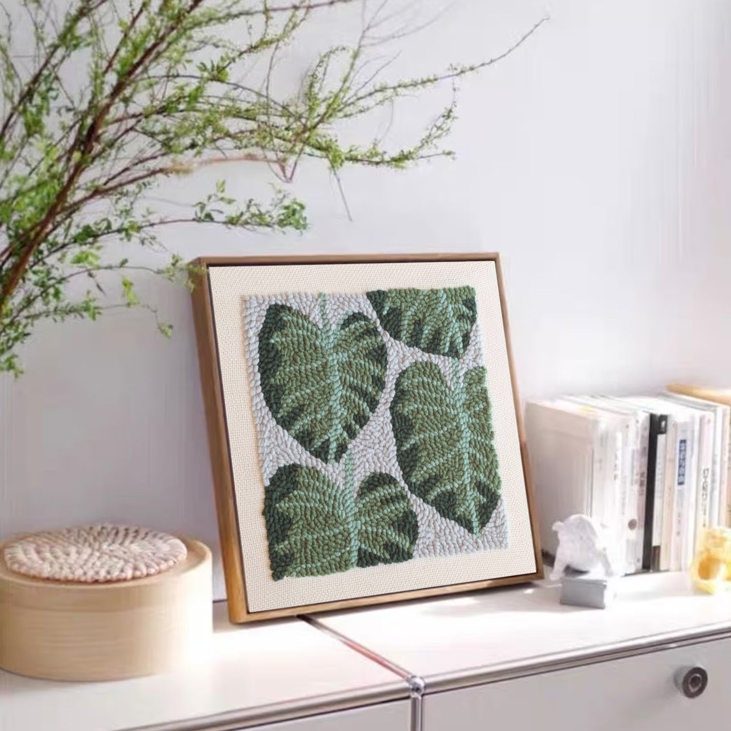 Monstera Palm - Punch Needle Kit Embroidery Start Kit