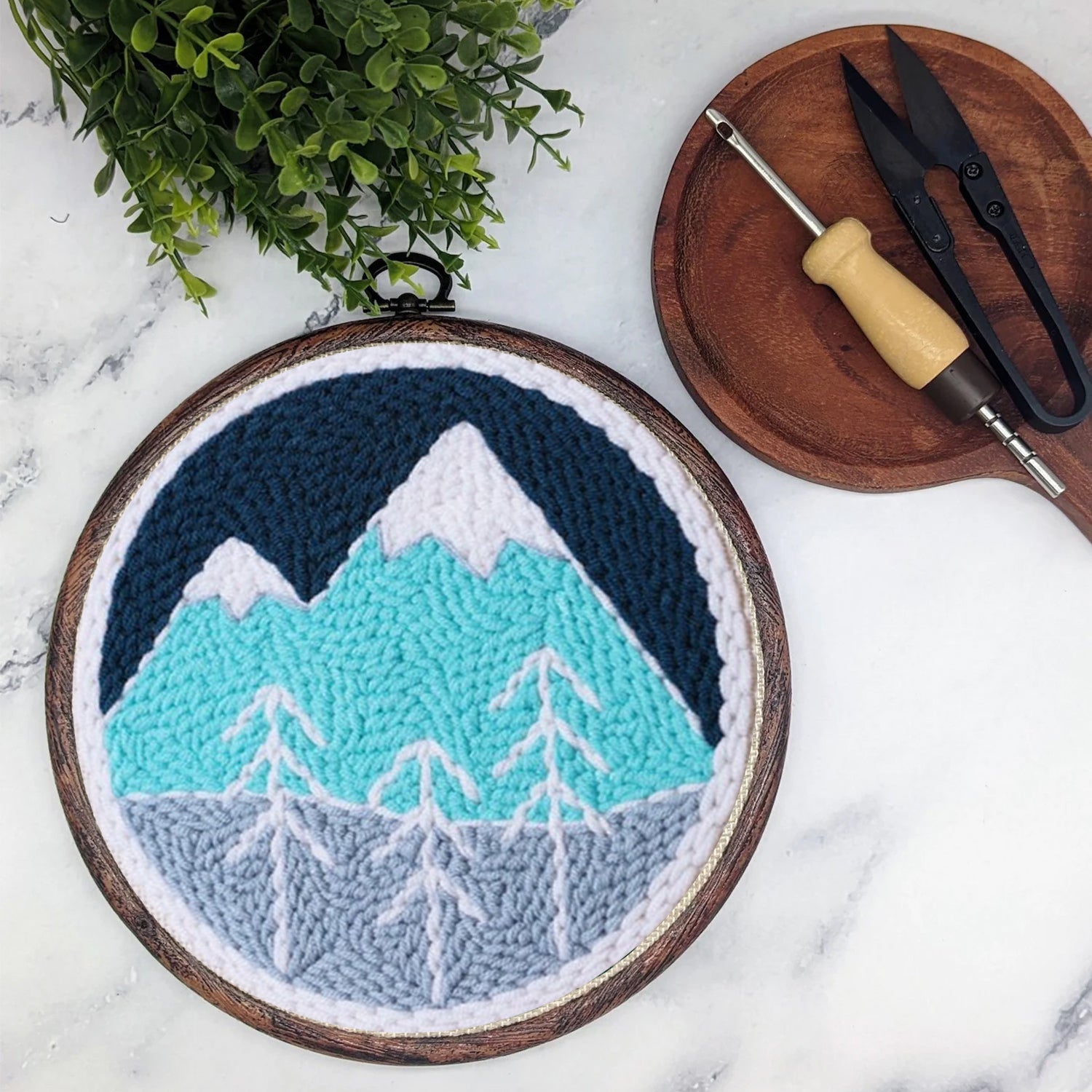 Mountain - Beginner Punch Needle Kit Embroidery Craft Kit