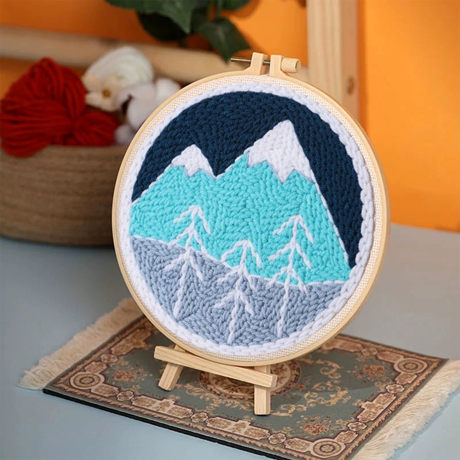 Mountain - Beginner Punch Needle Kit Embroidery Craft Kit