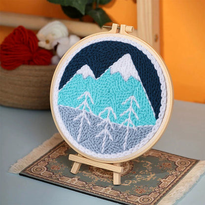 Mountain - Beginner Punch Needle Kit Embroidery Craft Kit