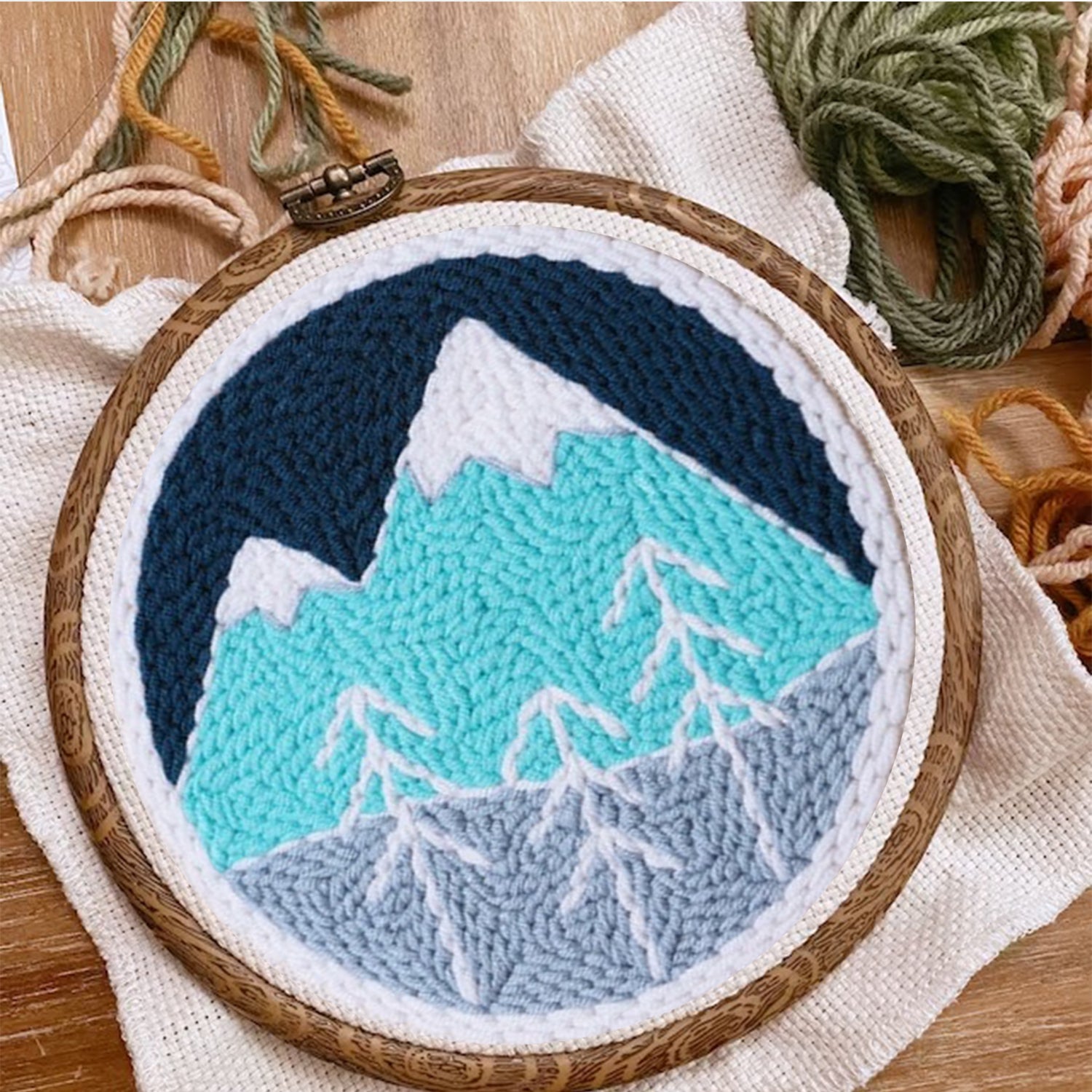 Mountain - Beginner Punch Needle Kit Embroidery Craft Kit
