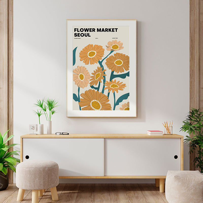 FLOWER MARKET SEOUL Art Print Poster