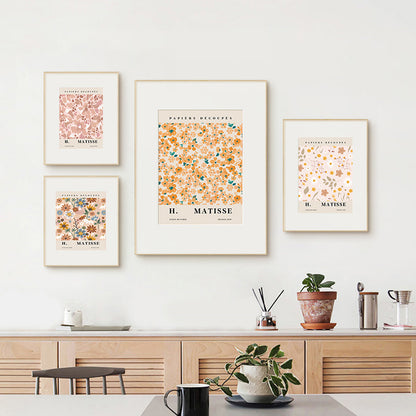H. MATISSE Botanical Pnk Pattern Art Print Poster