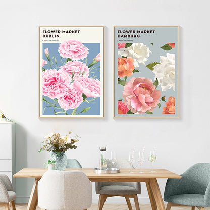 FLOWER MARKET HAMBURG Art Print Poster