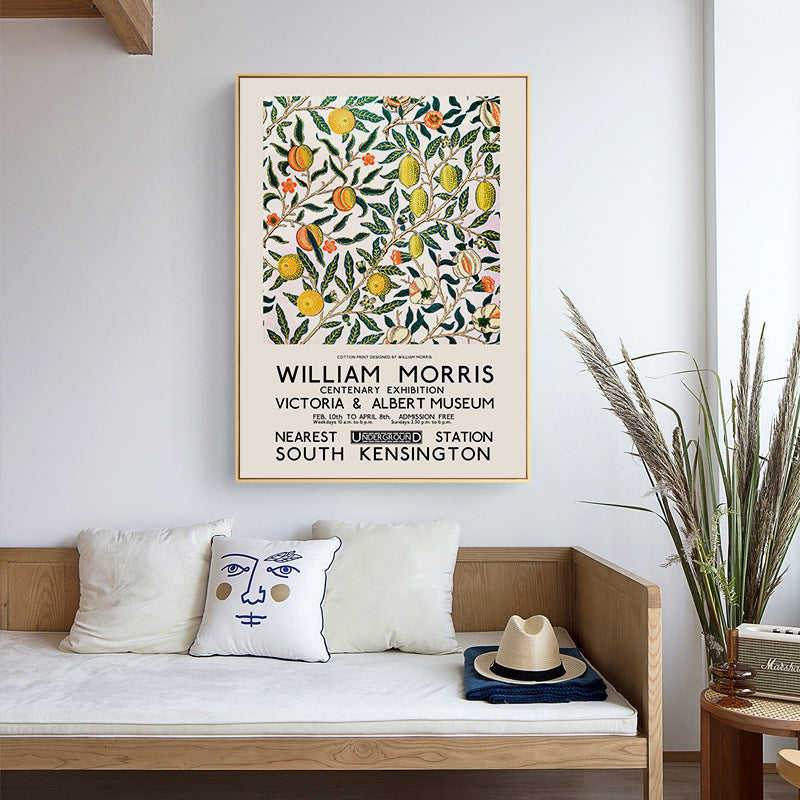 WILLIAM MORRIS FRUIT Pomegranate Pattern Art Print Poster