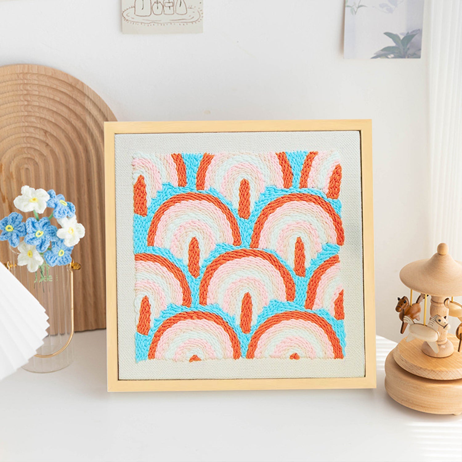 Rainbow - Punch Needle Kit Embroidery Start Kit
