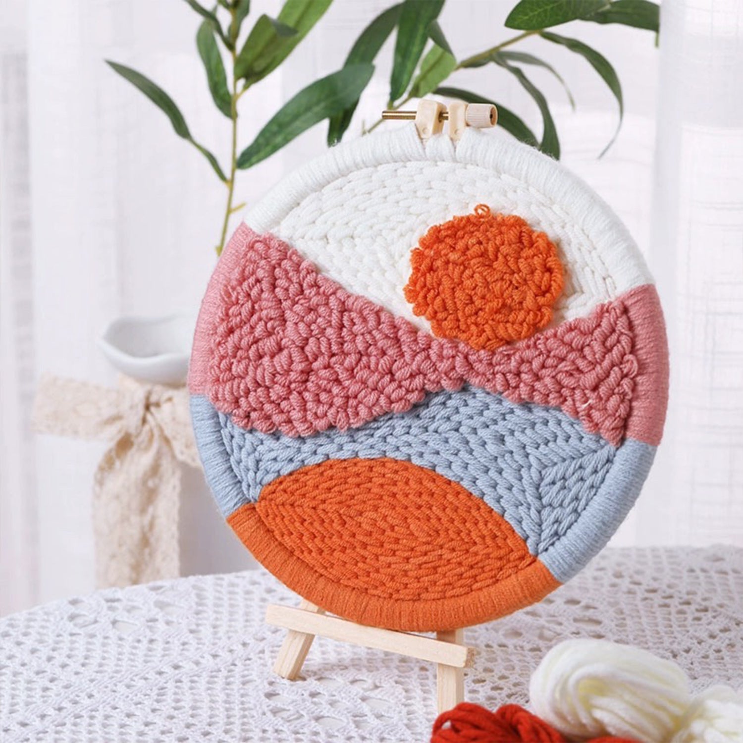 SUN - Beginner Punch Needle Kit Embroidery Craft Kit