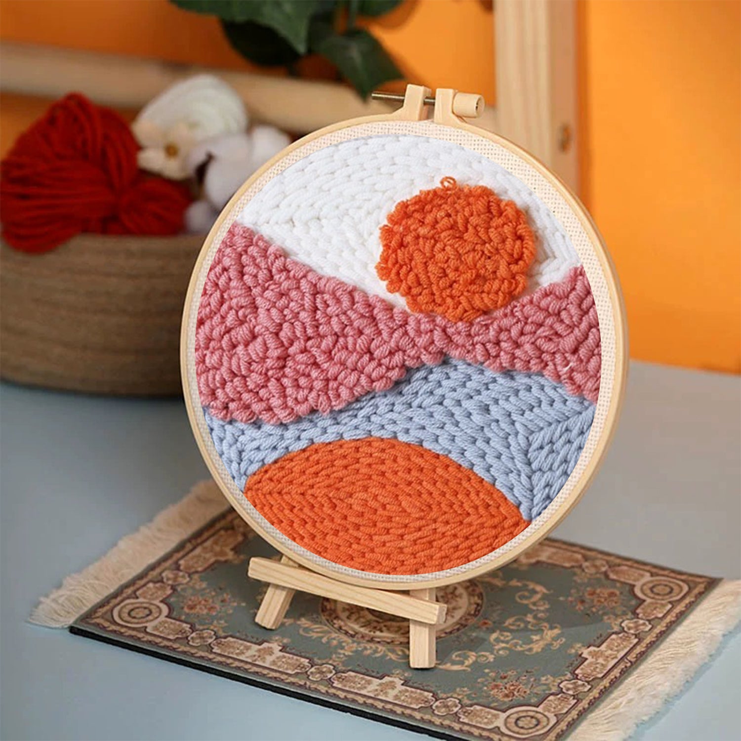 SUN - Beginner Punch Needle Kit Embroidery Craft Kit