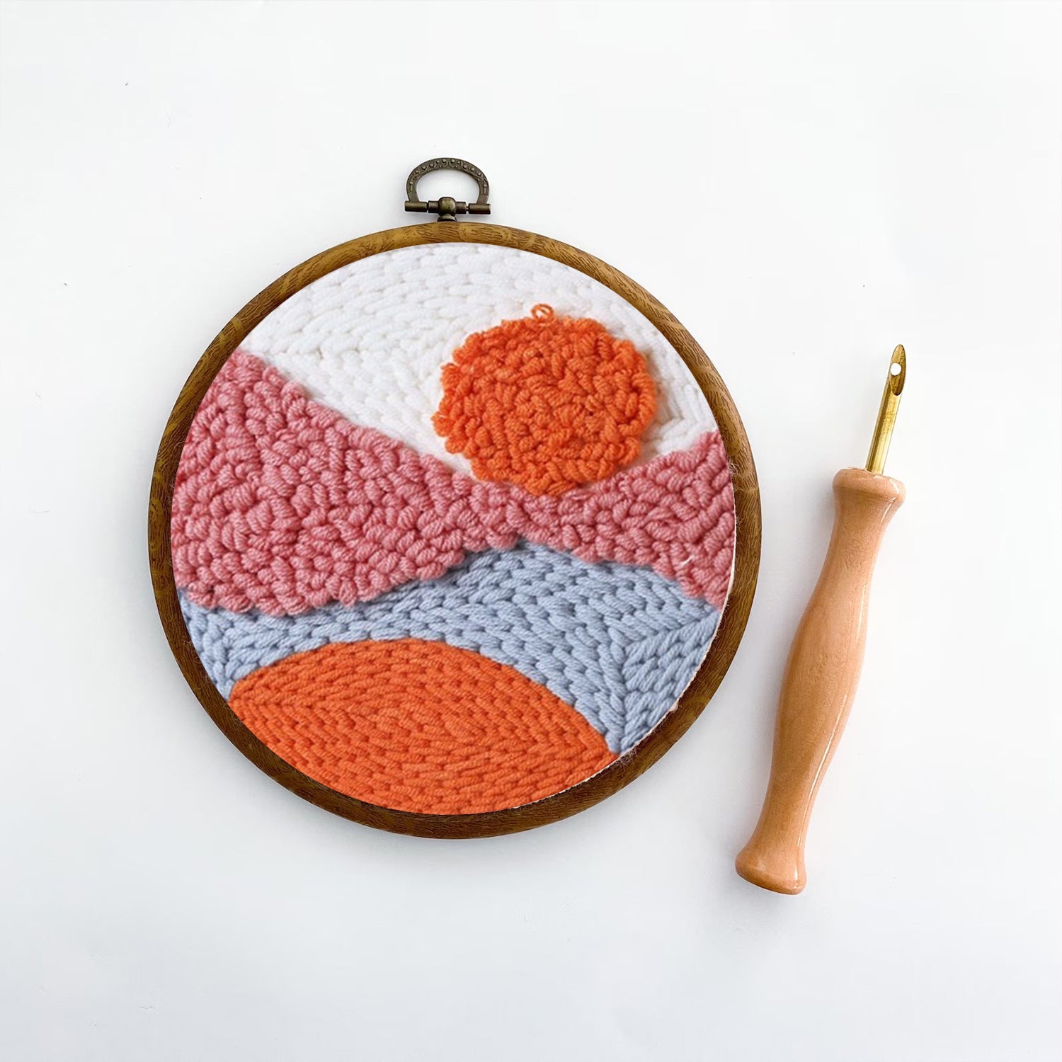 SUN - Beginner Punch Needle Kit Embroidery Craft Kit