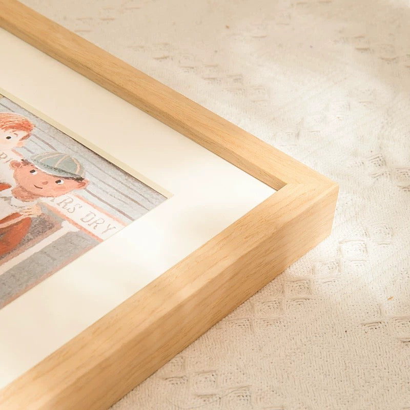 Square Wood Oak Photo Frame 24 inch 60x60cm