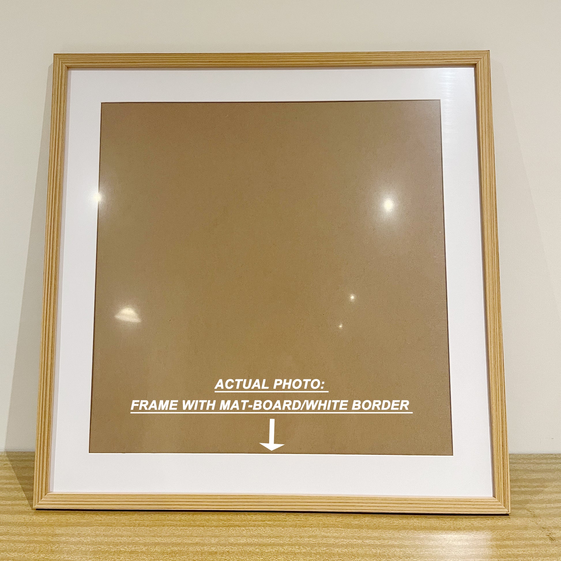 Mat-Board/White Border 24in (60x60cm) to suit 20in (50x50cm) Picture Photo Window