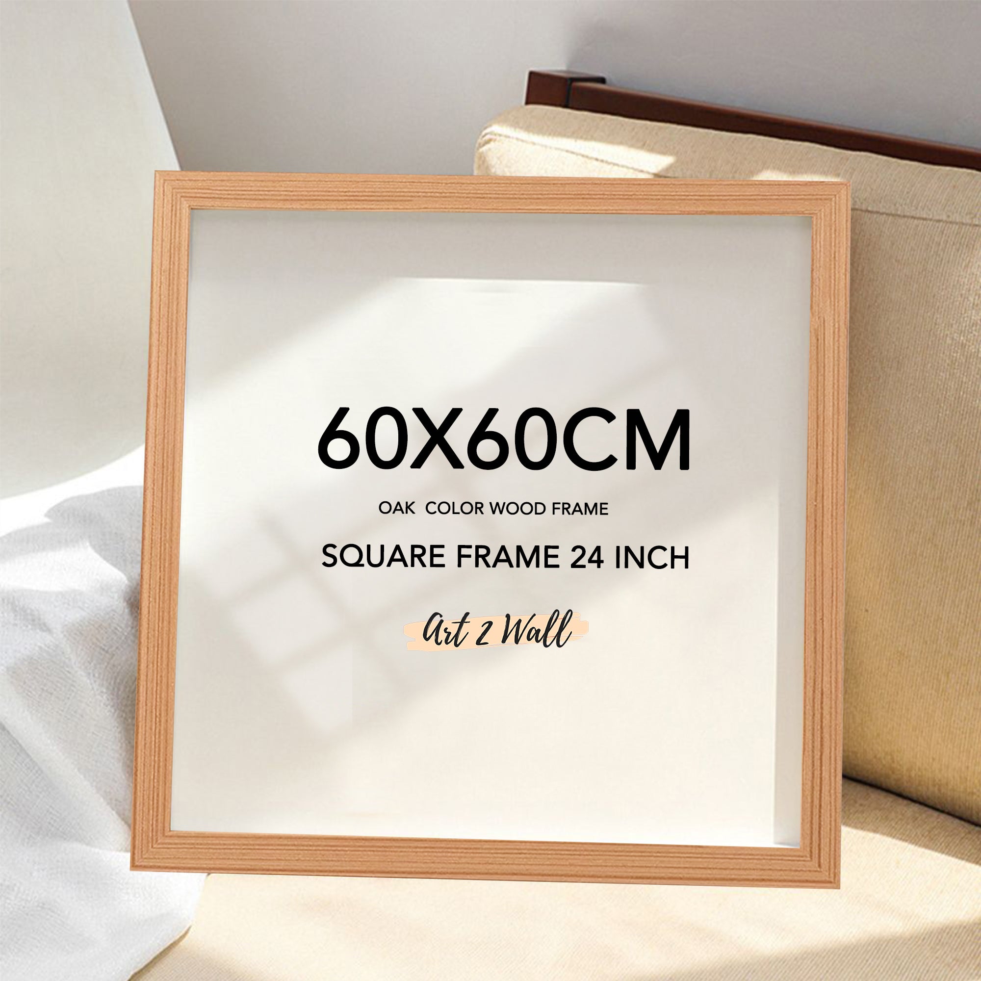 A4 Oak Double Sided Photo Frame Floating Transparency Shadow Box Photo