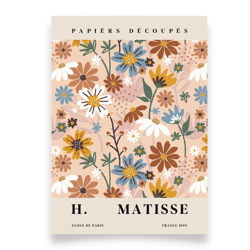 H. MATISSE Botanical Pattern Art Print Poster