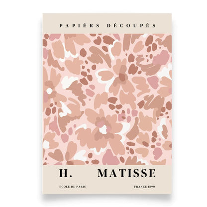 Framed Printed H. MATISSE Botanical Pink Pattern Posters 20-inch 28-inch 40x50 50x70CM