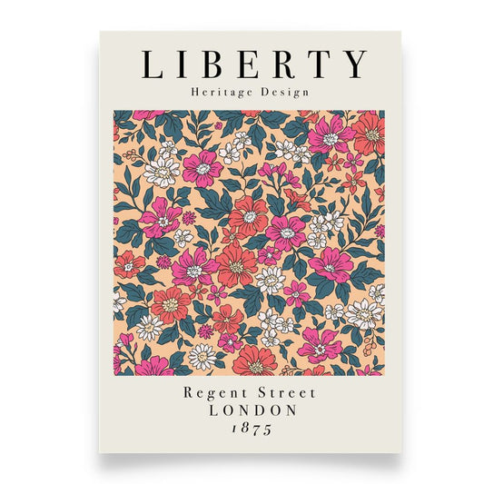 LIBERTY Heritage Design LONDON Botanical Art Print Poster