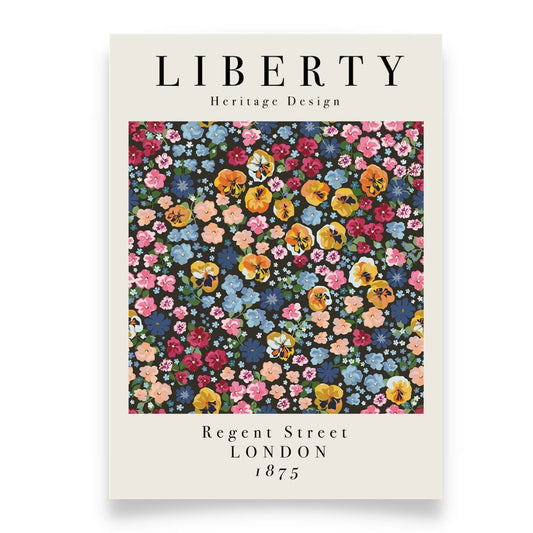 LIBERTY Heritage Design LONDON Botanical Pattern Poster
