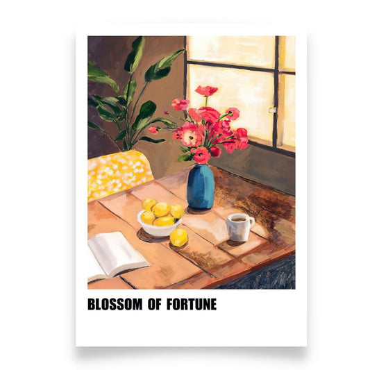 BLOSSOM OF FUTURE Lemon Botanical Pattern Poster