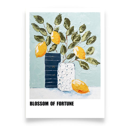 BLOSSOM OF FUTURE Lemon Pattern Art Print Poster