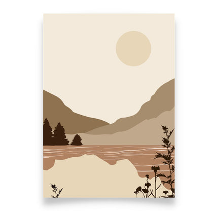 Morandi Color Shape No.1 Minimalist Art Poster
