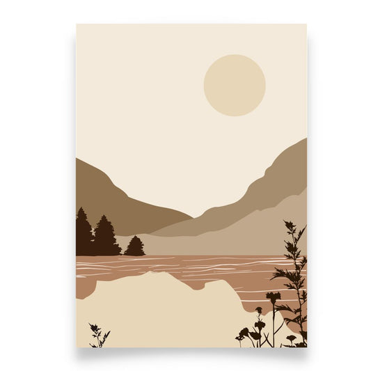 Morandi Color Shape No.1 Minimalist Art Poster