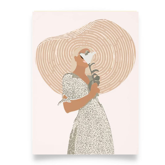 Morandi Color Portrait Minimalist Art Poster
