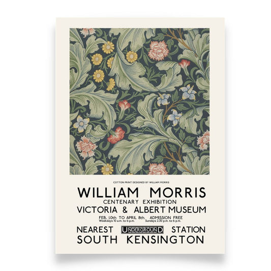 WILLIAM MORRIS Botanical Pattern Art Print Poster